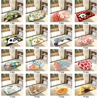 Tapis de bain 3D mousse tapis de dessin animé résistant à la moisissure tapis de salle de bain pour enfants antidérapant à séchage rapide pour chambre d'enfant
