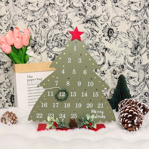 Décorations de Noël pour la maison, petites baguettes de vigne, ornements de calendrier de compte à rebours, artisanat en bois, directement de l'usine - Product Image 3