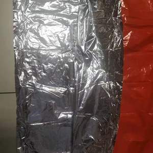 Poncho de pluie d'urgence de survie en papier aluminium PE orange étanche en usine avec doublure de couverture en Mylar - Product Image 4
