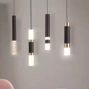 باهي ليد تصميم بسيط أسود ذهبي باهي مطبخ مصباح معلق رخيص فندق فاخر بجانب السرير - Product Image 1