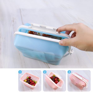 Sac alimentaire hermétique réutilisable en silicone, couvercle de conservation des aliments, sac sous vide auto-scellant, sac de conservation des aliments en silicone de qualité alimentaire - Product Image 4