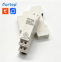 Módulo Eléctrico Inteligente WiFi Zigbee de 2 Canales para Riel DIN, Interruptor Regulador de Intensidad de 2 Grupos para Automatización de Iluminación del Hogar