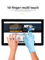 Layar Sentuh Industri Murah untuk Luar Ruangan dengan Kecerahan Tinggi, Tersedia dalam Ukuran 7 10 12 13.3 15.6 21.5 Inci, Dilengkapi DP USB