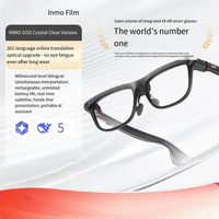 Lunettes intelligentes AR INMO GO3 Crystal Version avec traduction IA, affichage, téléprompteur vocal et fonction de prise de vue