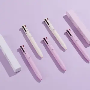 Etiqueta privada Belleza Multifunción Resaltador Ceja Lipliner Delineador de ojos Maquillaje Lápiz Impermeable 4 en 1 Pluma de maquillaje