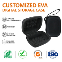 Étui de rangement numérique EVA personnalisé, sac de transport rigide antichoc pour appareils électroniques, noir, nouvelle mode, usine OEM/ODM