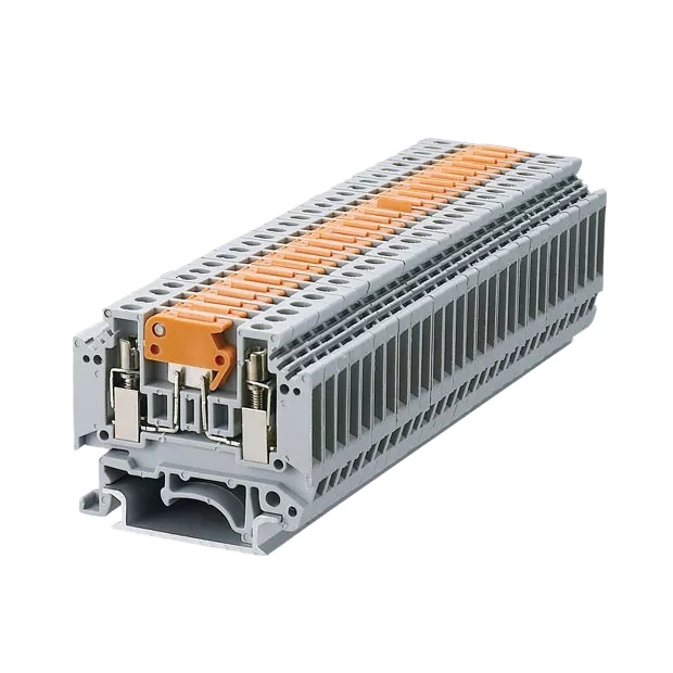 Saipwell UK-3N DIN Rail Terminal Block 2.5MM Wire Terminal for Electrical Wiring for Various Applications