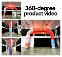Arco Inflable Publicitario para Carreras con Logotipo Personalizado, de Tela Oxford, Reforzado, para Exteriores, con Soplador