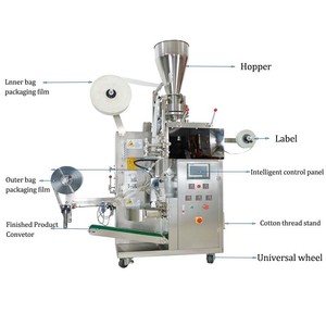 Machine automatique multifonctionnelle pour sachets de thé en plastique Scellage de remplissage intérieur extérieur facile à utiliser pour les sachets de thé goutte à goutte en papier - Product Image 4