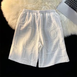 <span class=keywords><strong>Pantalones</strong></span> cortos de espuma gruesos de Color sólido de verano de talla grande rectos sueltos casuales para hombres <span class=keywords><strong>pantalones</strong></span> de baloncesto para correr <span class=keywords><strong>pantalones</strong></span> cortos ligeros - Product Image 4