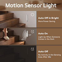 Lumière d'armoire moderne à LED avec capteur de mouvement USB-C, à économie d'énergie, à luminosité réglable, sans fil, magnétique, pour la maison