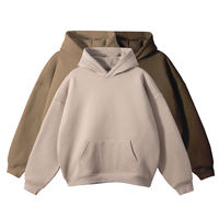 Sweat-shirts et hoodies pour hommes en coton et polyester, molleton épais, surdimensionnés, avec logo personnalisé imprimé