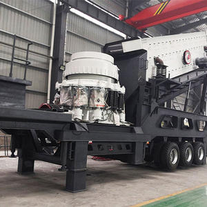 Ligne de production de concasseurs à cône mobiles pour le recyclage des déchets miniers avec moteur AC, haute productivité 200t/h - Product Image 1