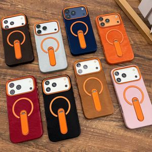 Étui de téléphone en PU tendance avec protection à 360° °   Support invisible rotatif pour iPhone pour iPhone 15 16 17 Pro Max pour Samsung S26 Ultra - Product Image 3