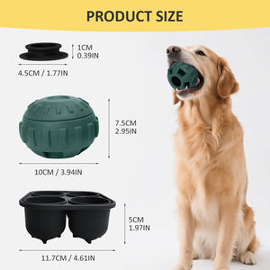 Dayanıklı çevre dostu doğal kauçuk köpek çiğnemek oyuncak karikatür tarzı interaktif gıda dağıtım diş yavruları için temizlik özellikleri - Product Image 3
