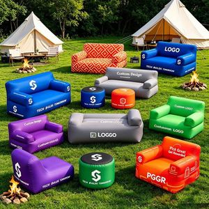 Sofá Inflable Personalizado para Ferias Comerciales, Sofá Inflable Portátil Hermético con Logotipo Impreso para Eventos Promocionales - Product Image 1