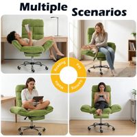 Chaise de bureau ergonomique multifonctionnelle avec accoudoirs pliables et repose-pieds pour un confort tout au long de la journée