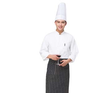 Uniformes de Chef para restaurante de Hotel, <span class=keywords><strong>ropa</strong></span> de trabajo de cocina de manga larga con doble botonadura para hombre, <span class=keywords><strong>ropa</strong></span> de cocina trasera de talla grande - Product Image 2