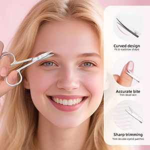 5pcs làm móng tay màu đen và móng chân đặt thép carbon kéo móng tay Clipper chải chuốt công cụ Kit với sang trọng da du lịch trường hợp - Product Image 2