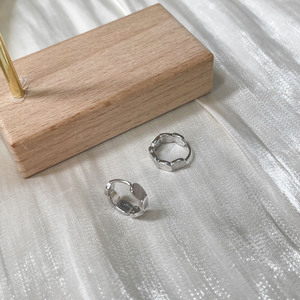 Yinruitai S925 Sterling <b>Silver</b> <b>Stud</b> Earrings Geometric Round Bezel Setting For Everyday Wear - Product Image 3