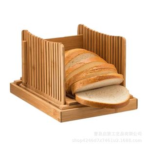 Rebanador de pan de bambú de 12.6in x 8.7in, bandeja rectangular de madera para almacenamiento en la cocina, para tostadas y alimentos - Product Image 3