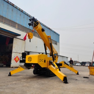 Cần Cẩu Bánh Xích nhện cao cấp từ nhà máy Trung Quốc 1-5ton bảo vệ quá tải DIESEL chạy bằng điện cần cẩu thủy lực - Product Image 5