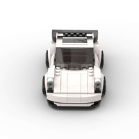 Voiture de course MOC très populaire, compatible avec les briques de marque, en plastique ABS, jouets de construction éducatifs à petites pièces
