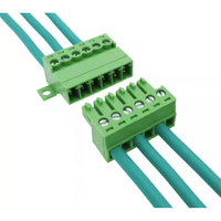 1 ensemble de borniers sans soudure de type 15EDG 3.81MM à visser, connecteur de bornier enfichable pour PCB de type 15EDGRKC 3.81, bornier vert