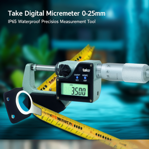 Take Digital <b>Micrometer</b> 0-25mm IP65 Waterproof Precision Measurement Tool - Product Image 3