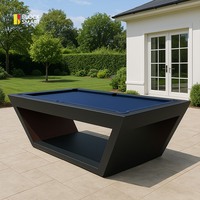 Meilleure vente : Table de billard de luxe professionnelle en bois massif de 8 pieds ou 9 pieds, avec plateau en ardoise, pour l'extérieur, bureau ou salle à manger