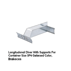 Fami Longitudinal Divider With Supports For Container Size 5P4 Galvanized Color - Product Image 3
