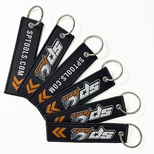 Personalized <b>Custom</b> Double Sided Logo Polyester Woven <b>Key</b> Chain With Round Ring Airplane Keychain - Product Image 4