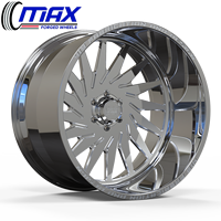 Jantes forgées 20x12 22x14 24x14 6x5.5 6x139.7 pour Chevy Silverado 1500 pour GMC Sierra 1500 Super Single Style Custom Truck Rims