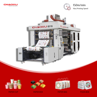 Machine d'impression flexographique de type empilable à prix d'usine, 150 m/min, avec rembobinage central pour matériaux papier
