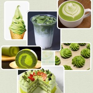 Bubuk Matcha organik ekstrak herbal, bubuk teh hijau Matcha Grade makanan sebagian besar - Product Image 3
