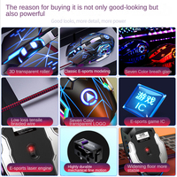 Souris de jeu G15 à vente chaude 2025, logo personnalisé, sans fil, USB 2.4Ghz, 1600 DPI, 7 lumières LED RVB, orientation main droite, silencieuse