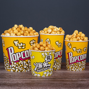 customized 3d plastic bucket container for popcorn paper bucket