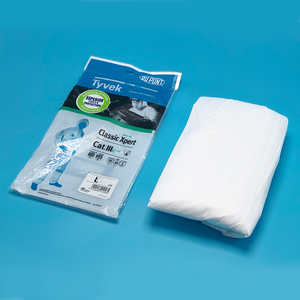 Dupont — ensemble de protection jetable, vêtements médicaux OEM, PP + PE, <span class=keywords><strong>500</strong></span> <span class=keywords><strong>xpert</strong></span> 600 blanc, type 3 4 - Product Image 3