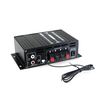 Amplificateur de puissance pour voiture et maison 12V 40W+40W Ak380, amplificateur audio stéréo HiFi 12V/220V
