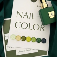 DANNYCOLL nouveau Design 12 couleurs vertes paillettes gelée Gel vernis Collection ongles Salon fournitures en gros UV Gel vernis à ongles ensemble