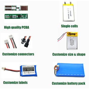 Aanpasbare 1S 2S 3.7V 7.4V 4000Mah Lipo Oplaadbare Li Polymeer Batterij Ntc Bms Aanpasbare Lithium Ion Batterij Pack - Product Image 5