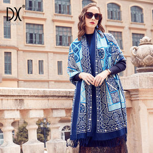 بيع بالجملة بقعة صوفي أوشحة باشمينة كبيرة الحجم للنساء شال كشميري شتوي فاخر خصومات فائقة في وشاح سيمبر - Product Image 3