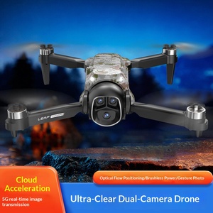 Brushless Drone With Screen <b>Controller</b> Dual Camera Aerial Vehicle Optical Flow Positioning Foldable <b>RC</b> Airplane Toy - Product Image 3