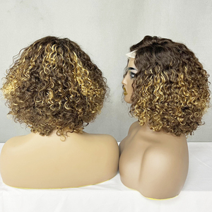 Glamour sans dommages : Omez les outils thermiques avec une perruque bouclée de luxe 4x4 avec fermeture invisible en dentelle, cheveux humains - Product Image 3