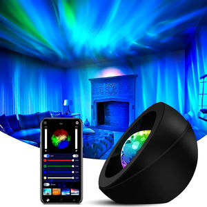 Proyector de Luz Nocturna LED Aurora con Temporizador, Control por Aplicación, Proyector de Luz RGBW con Cielo Estrellado, Altavoz de Música para Decoración de Dormitorios - Product Image 1