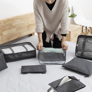 Ensemble de 7 organiseurs de voyage en polyester, sacs de rangement pour vêtements, pour les essentiels de voyage - Product Image 2