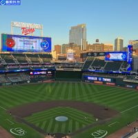 Pantalla LED Fija para Exteriores, para Estadios y Recintos Deportivos, Pantalla Publicitaria Perimetral, IP65 Impermeable, 3840Hz, a Todo Color