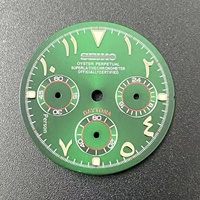 Aksesori Dial Jam Tangan Baru Angka Arab Desain Tiga Jarum Paduan Tembaga 29.5mm Tidak Bercahaya Cocok untuk Mesin VK63