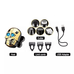 Tête chauve rechargeable 4D pour hommes Rasoirs électriques à crâne Kemei Têtes flottantes KM-7004 Barbe Nez Oreille Tondeuse à cheveux Rasoir Clipper - Product Image 2
