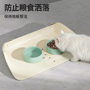 Pet Food Mat <b>Rectangle</b> 45x30cm Thickened Non Slip Waterproof For Cats - Product Image 3